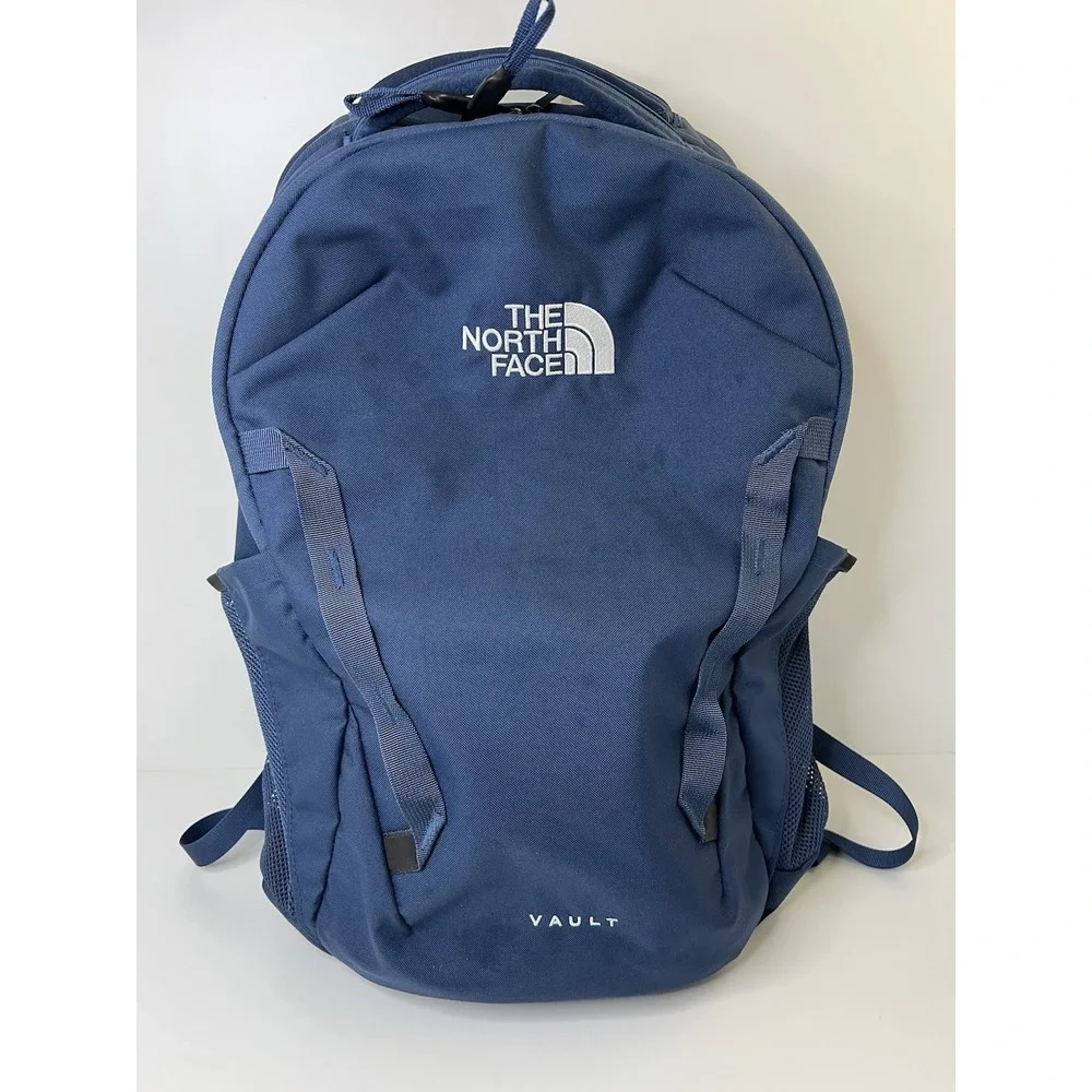 The North Face Vault Backpack Blue Laptop Pouch Hiking School Bag Flexvent